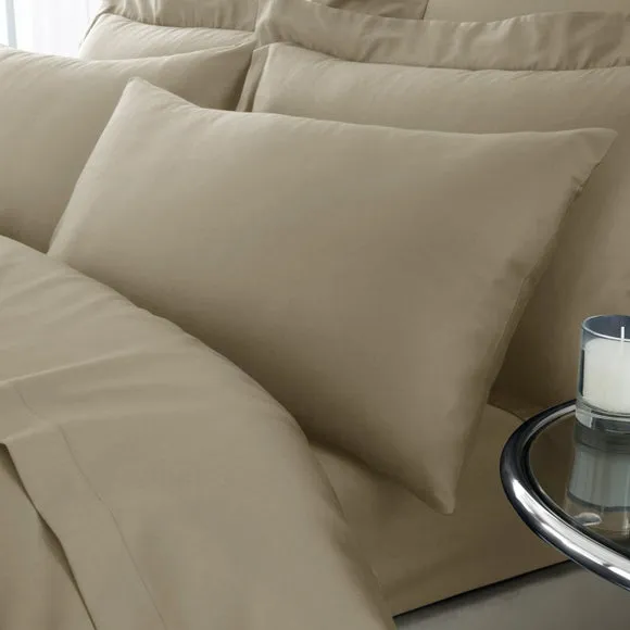 Hotel 230 Thread Count 100% Cotton Sateen Standard Pillowcase Pair