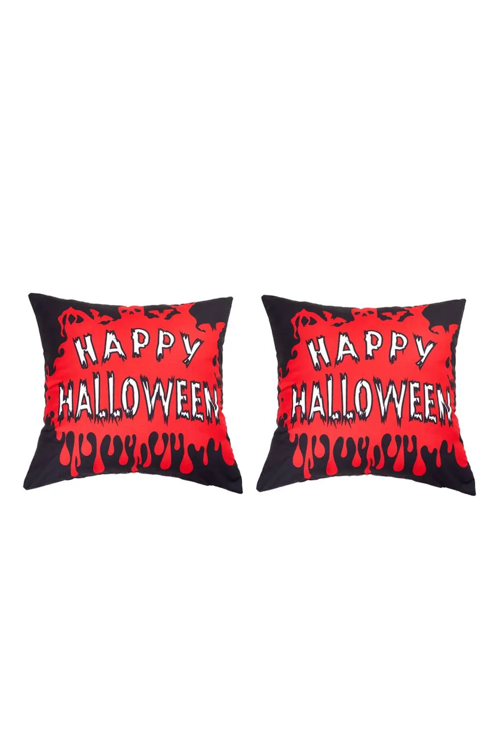 Living and Home 2Pcs Halloween Themed Printed Throw Pillow
