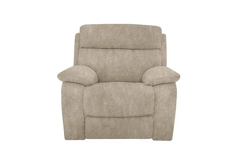 Moreno Fabric Power Recliner Armchair with Power Headrest - Cream