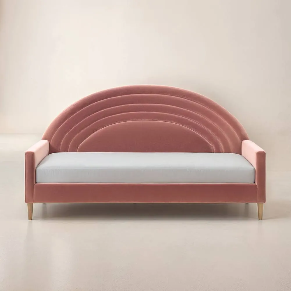 Flair Noa Rainbow Fabric Day Bed in Pink 3