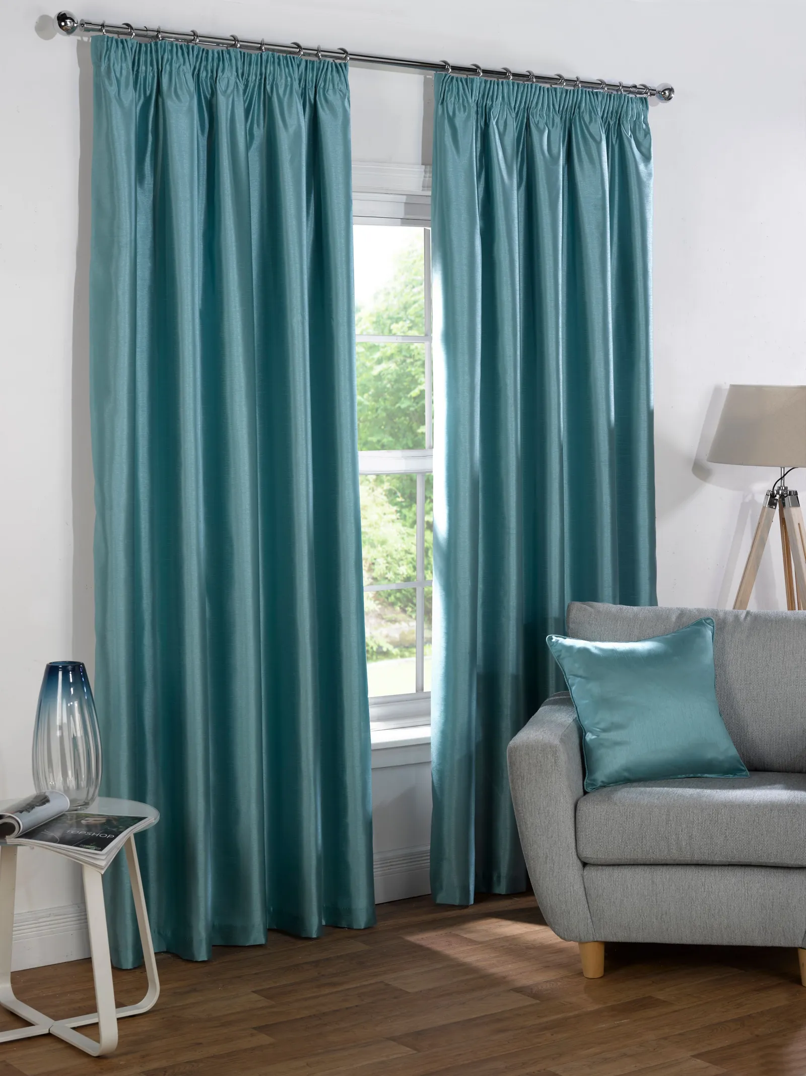 Rapport Home Sophia Cushion Cover (45x45 cm) in Duck Egg Blue 1