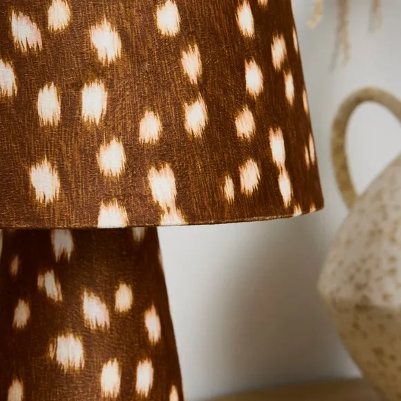 Deer Print Fabric Table Lamp 3