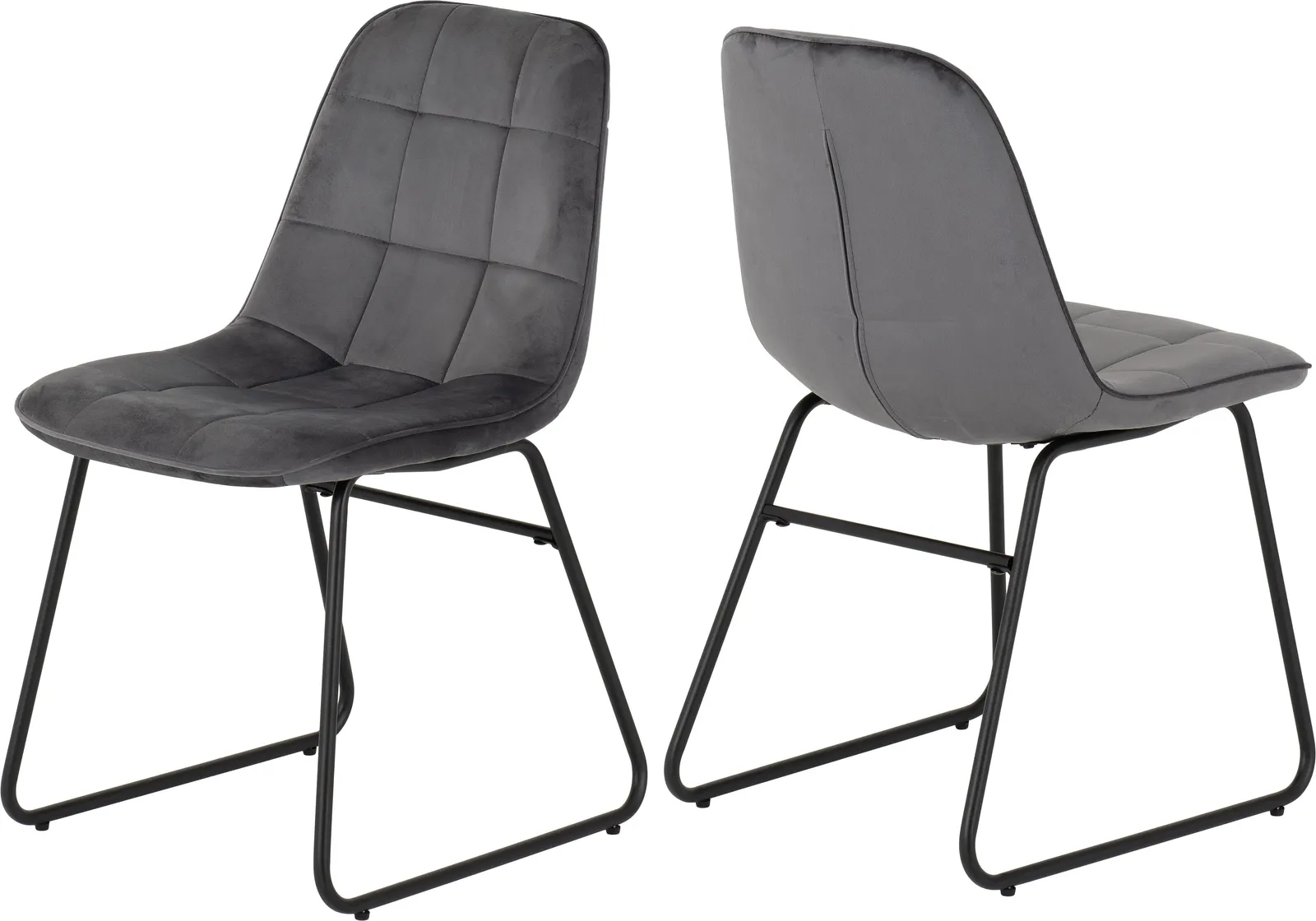 Seconique Athens Medium Oak Rectangular Dining Set with Lukas Chairs in Grey 4