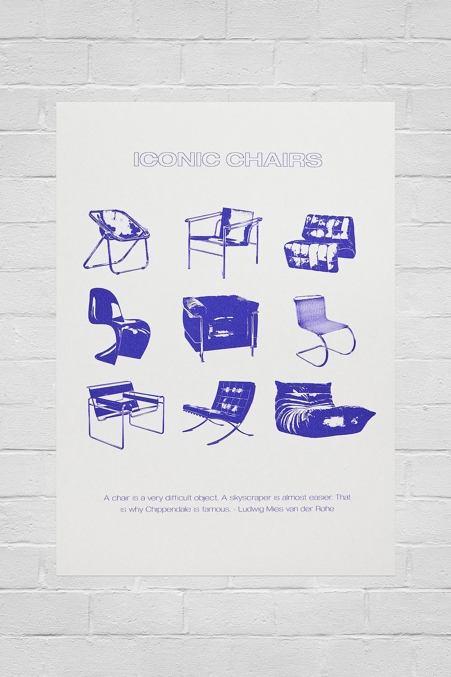 Iconic Chair 30x40cm Wall Art Print A3