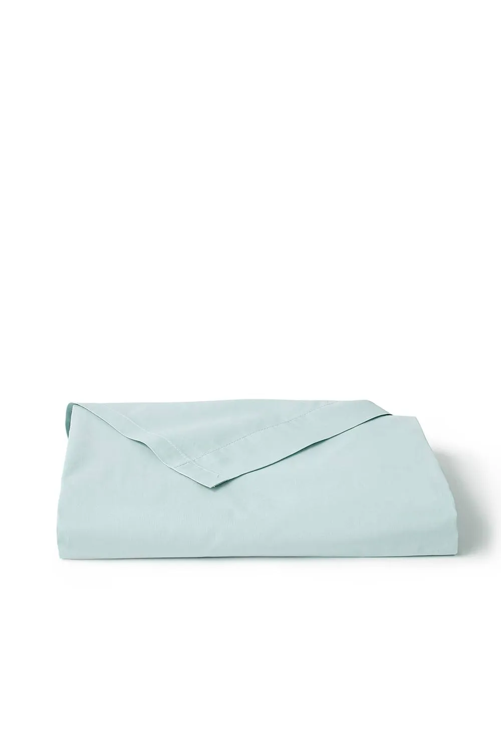 CHRISTY Pure Cotton Percale Flat Sheets in Duck Egg Blue 3