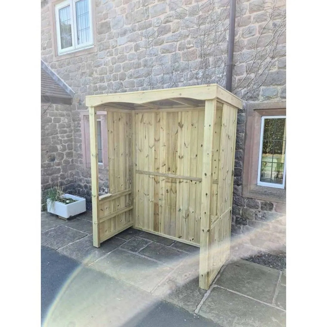 Churnet Valley Garden Furniture Ltd Large Poly Smoking Vaping Outdoor Shelter - Min. Assembly Required in Brown
