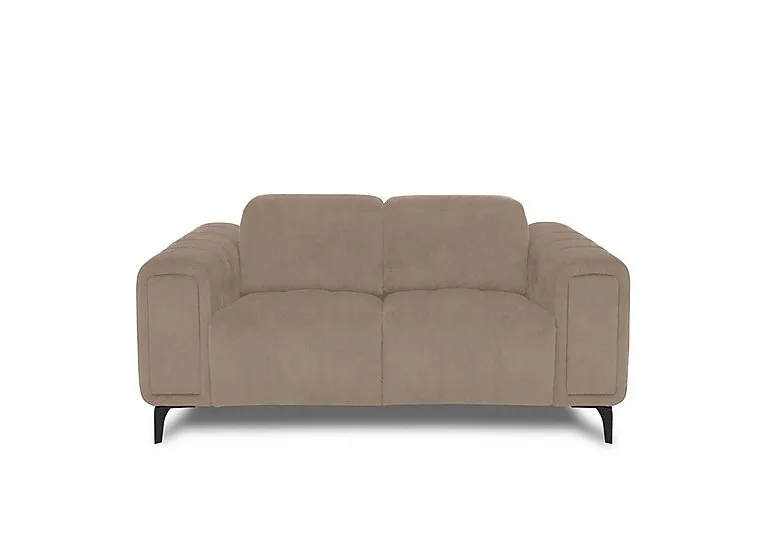 Elphaba Fabric 2 Seater Sofa with Storage Arms - Manhattan Nutmeg