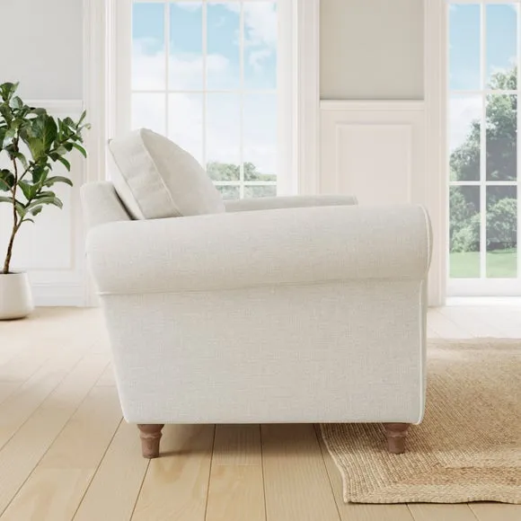 Flori Chenille Soft Texture 3 Seater Sofa 3
