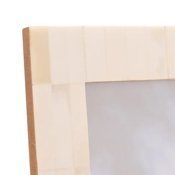 Hestia White Wide Border Bone Effect Photo Frame 2