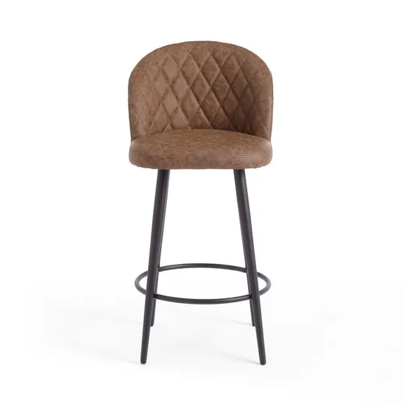 Astrid Bar Stool, Faux Leather 6
