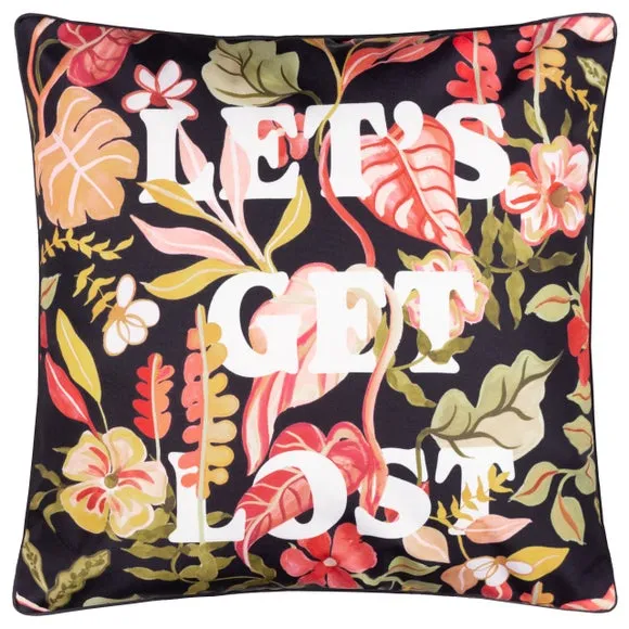 Tropical Bloom Let's Get Lost Outdoor Square Cushion
