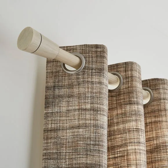 Flute Wood Curtain Pole 2