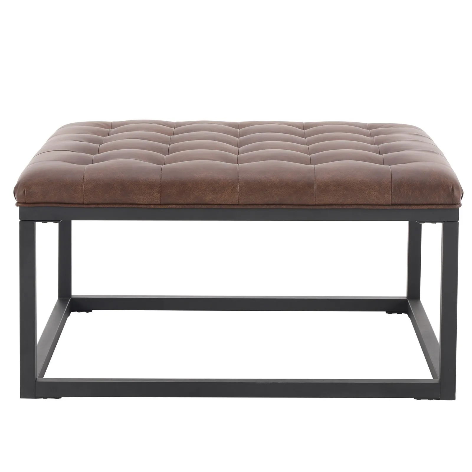 Fulton Footstool - Brown Brown