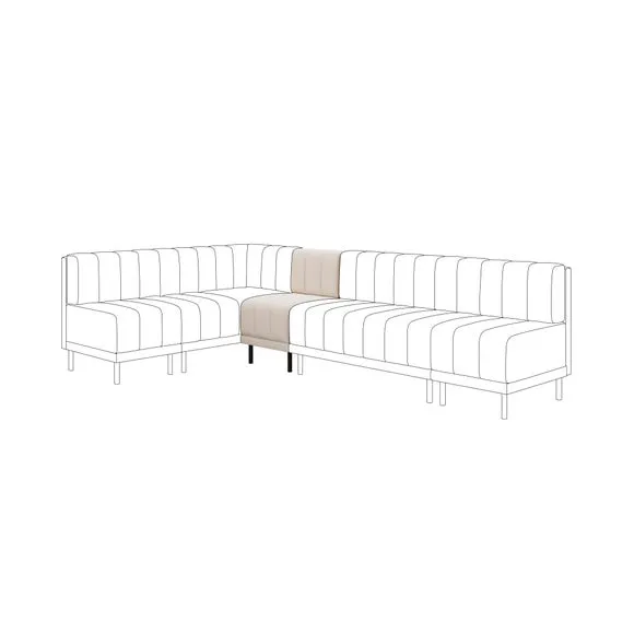 Amali Small Dining Bench, Textured Weave 1