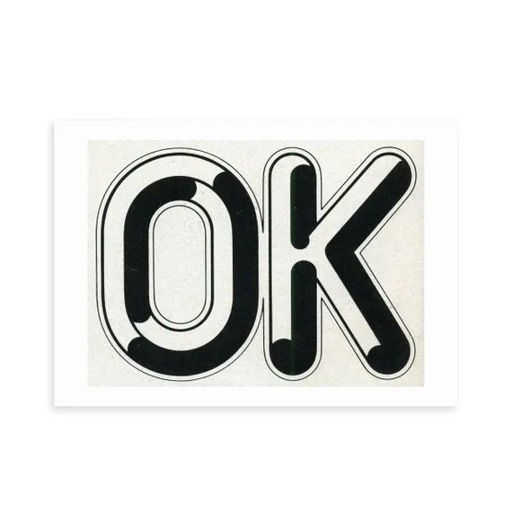 East End Prints OK Print by Vintage by Hemingway 2