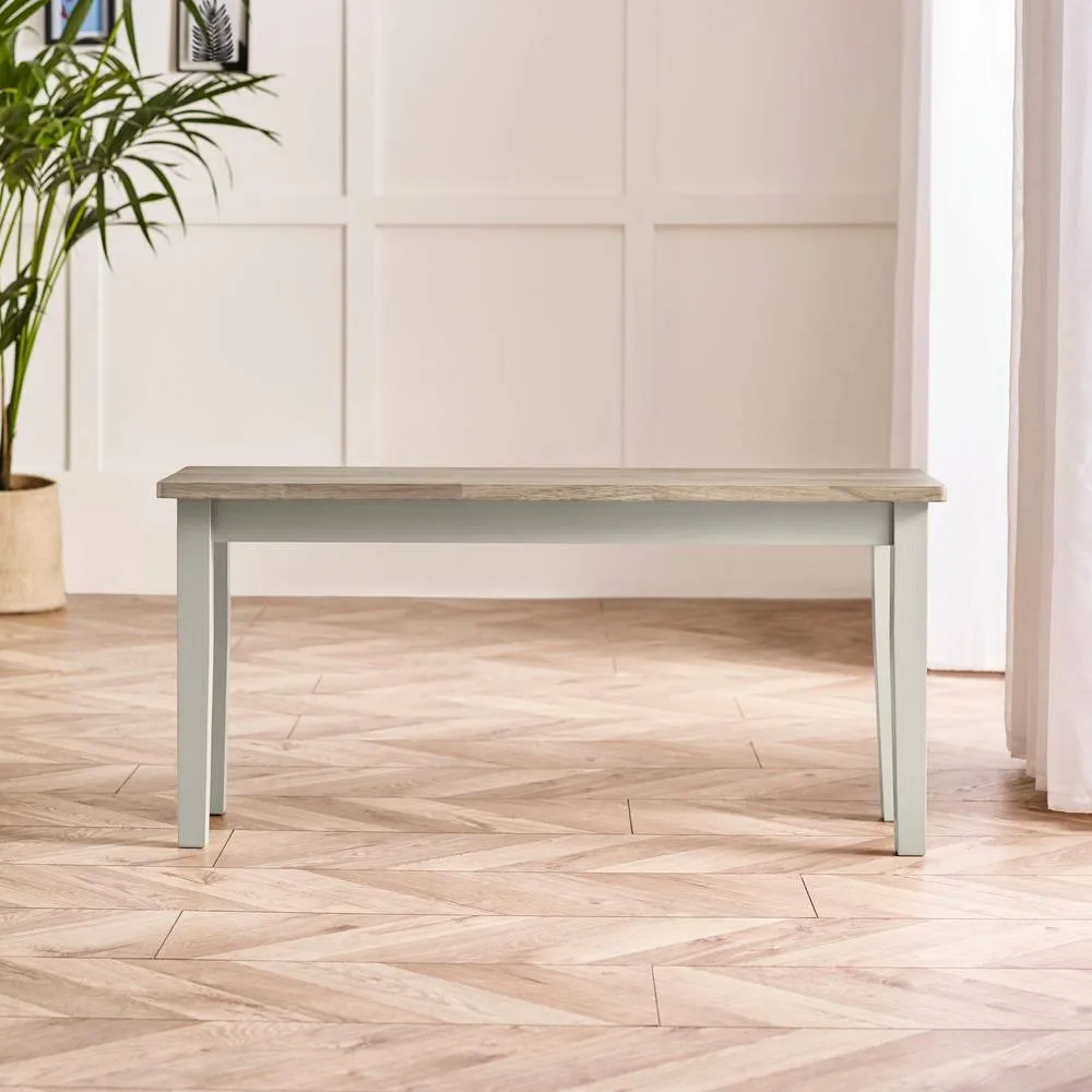 FurnitureboxUK Lulworth Rectangular Wood 6 Seater Dining Table in White 2