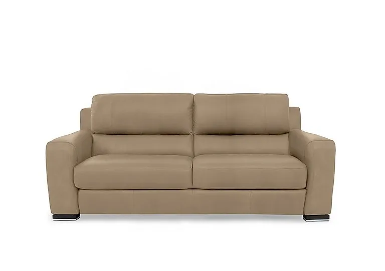 Viali Leather 3 Seater Sofa