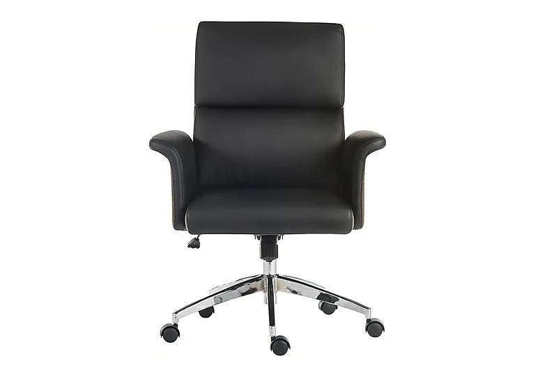 East River Elegance Medium-back Office Chair - Black