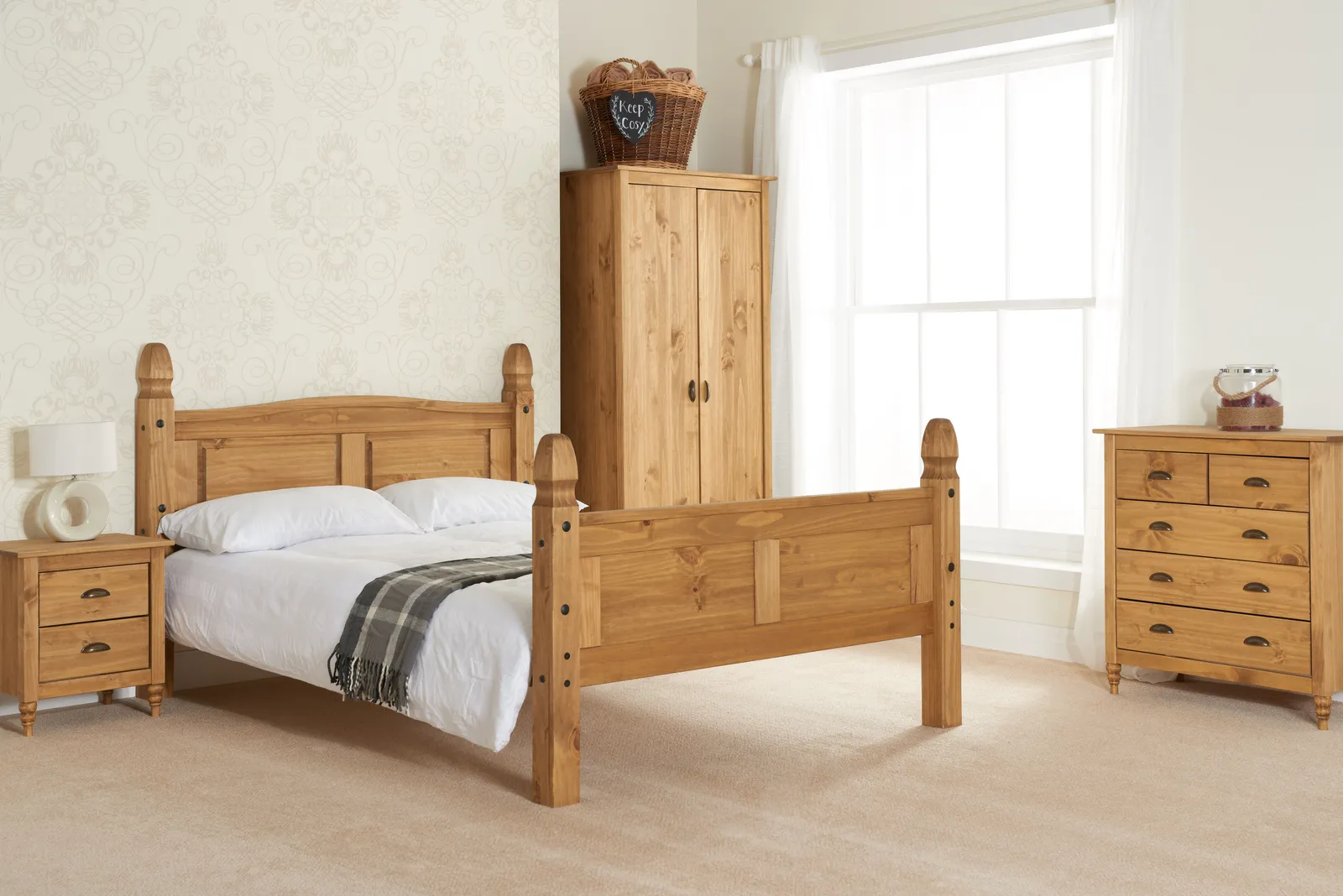 Birlea Mexican Corona Low End Bed in Beige 5