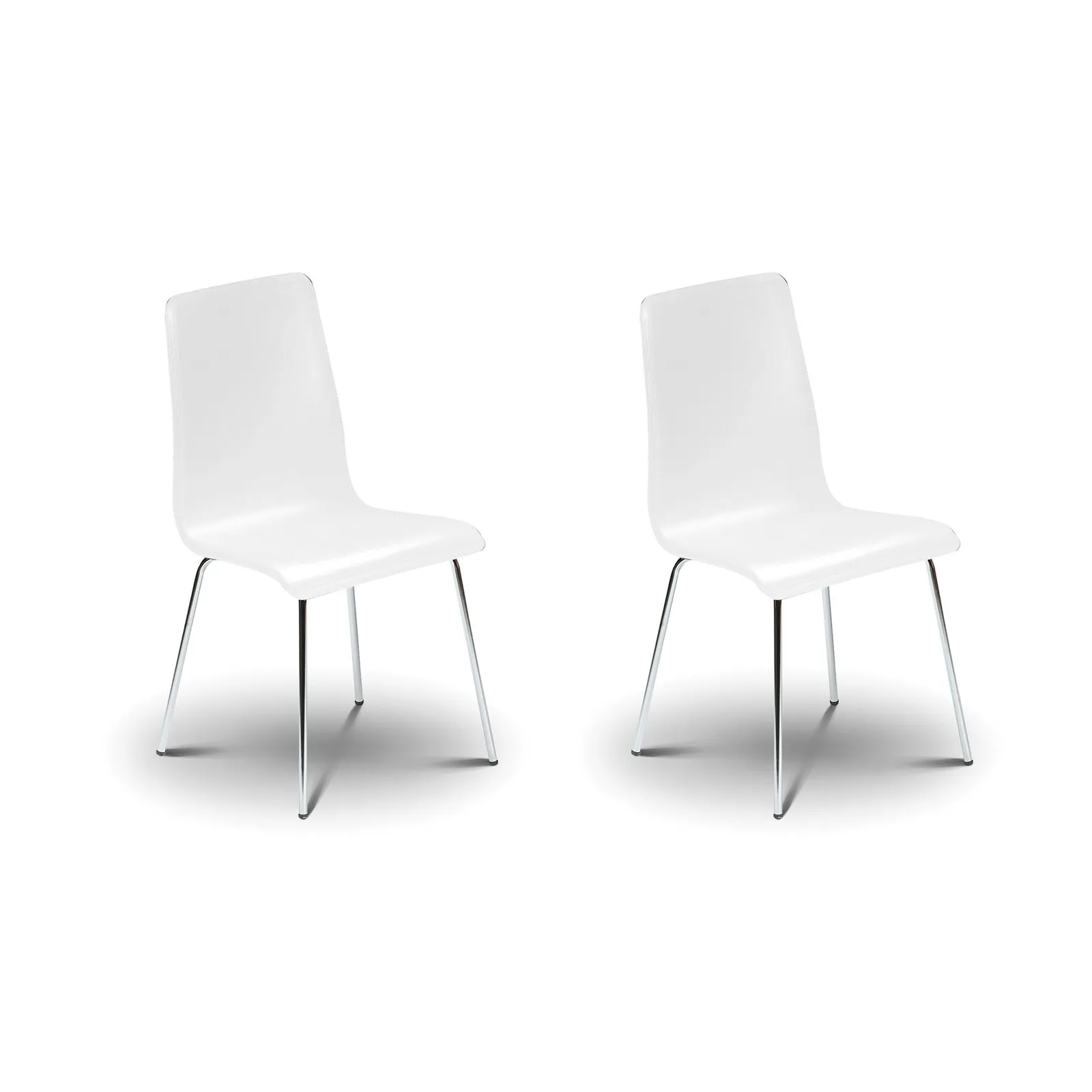 Mandy Set of 2 Dining Chairs White White