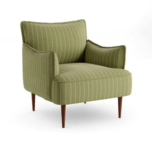 Rylee Brushed Pinstripe Occasional Armchair 6
