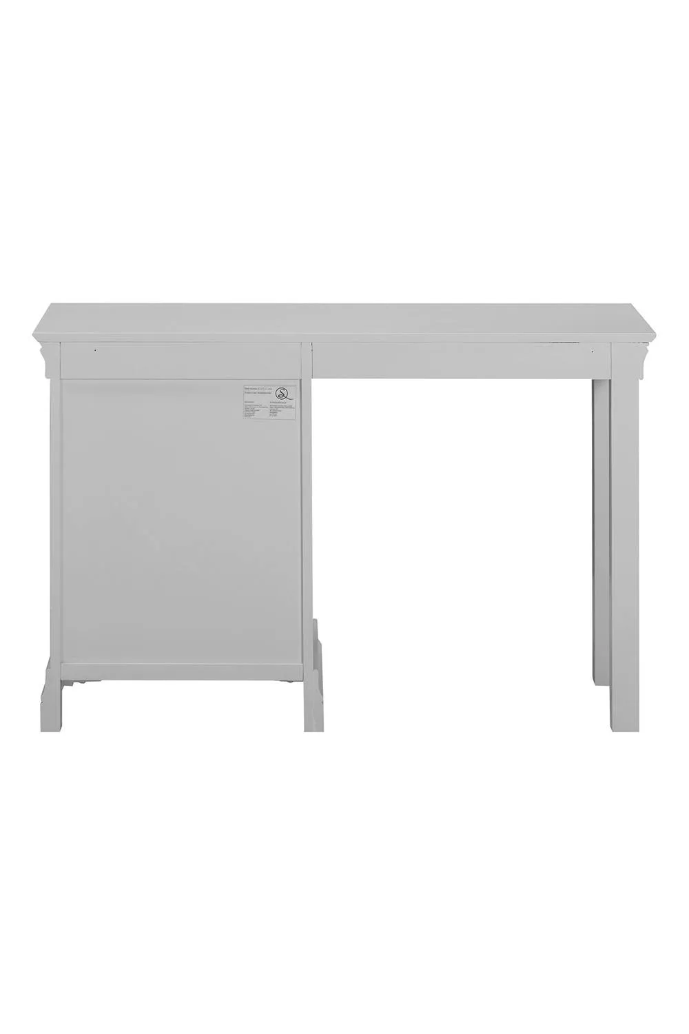 Seconique Bordeaux 3 Drawer Dressing Table in Light Grey 5