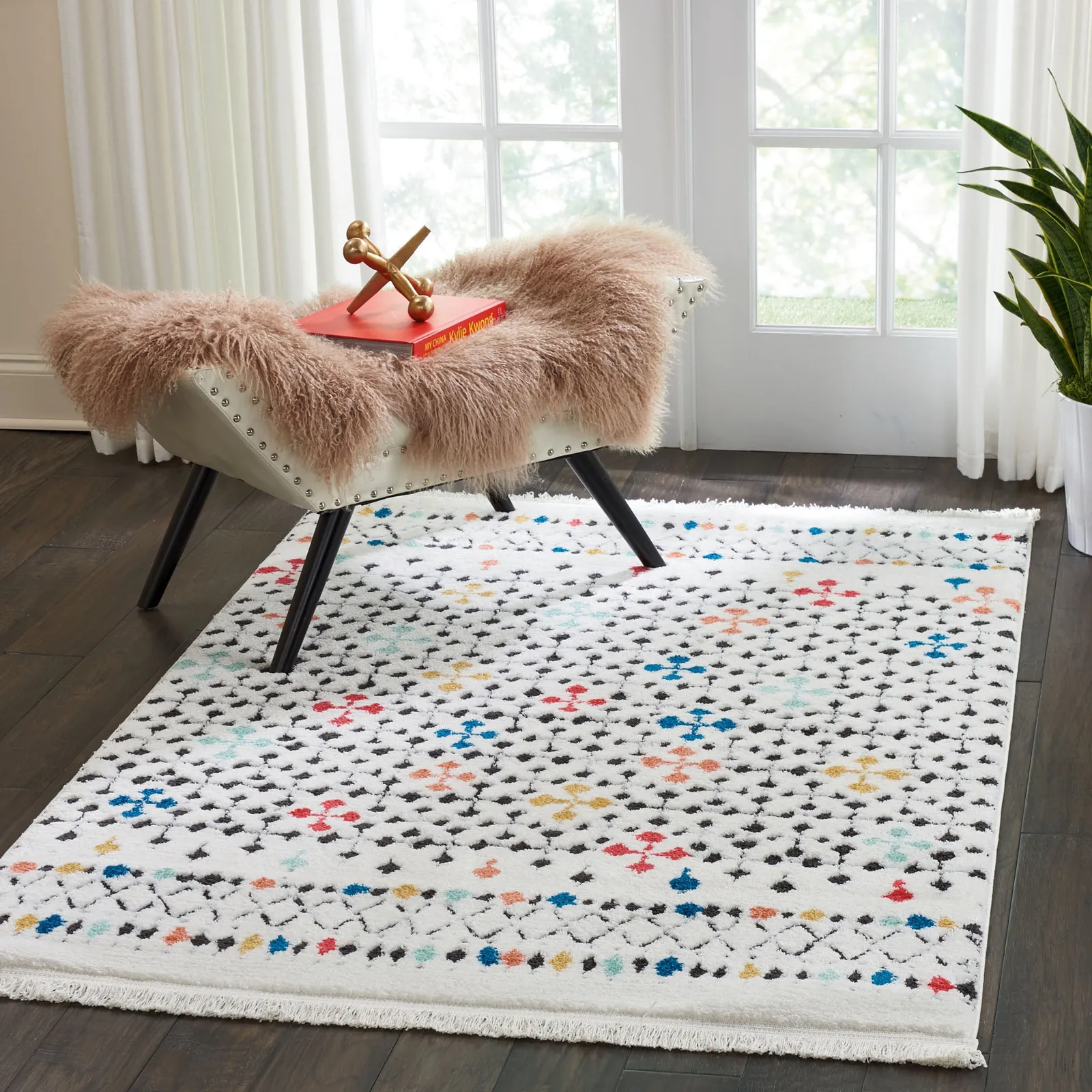 Kamala 4 Rug White