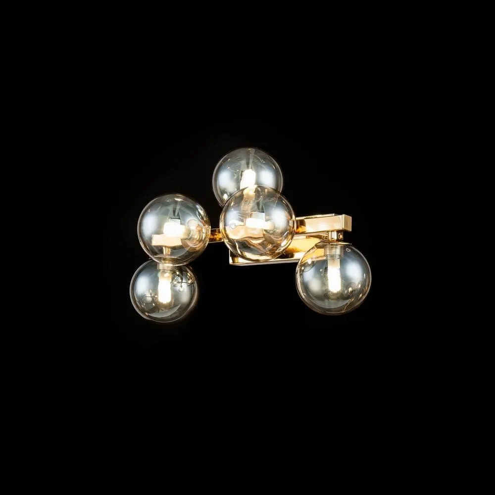 Netlighting Dallas Wall Lamp Gold 5 Light G9 2
