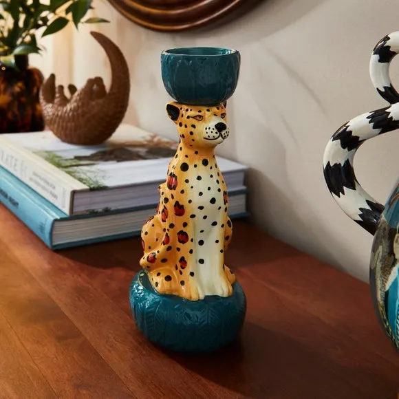 Leopard Candlestick Holder 2