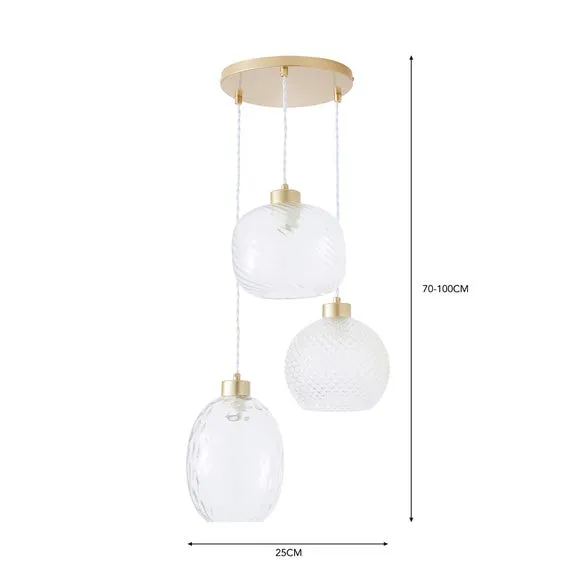 Elodie 3 Light Cluster Ceiling Light 6