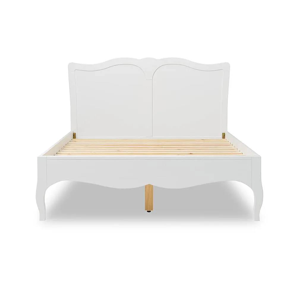 Statement Furniture Romance French Style 5ft King Size Bed Frame in Cool White 3