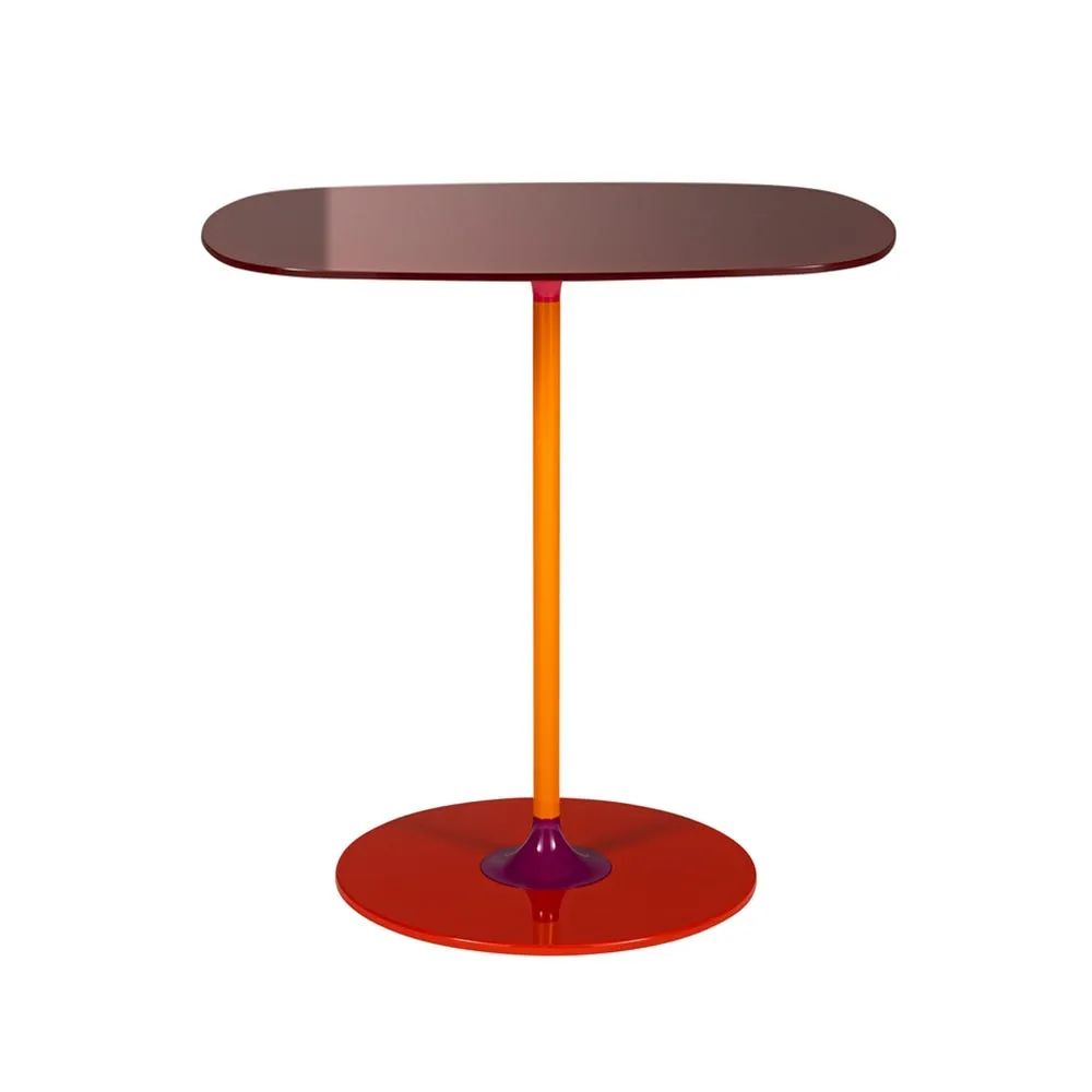 Kartell Thierry Table High Burgundy 2