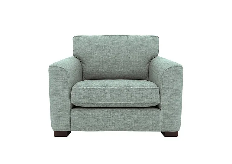 Elora Large Fabric Armchair - Kento Aqua