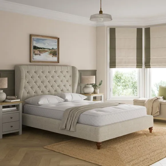 Beatrice Buttoned Chenille Bed
