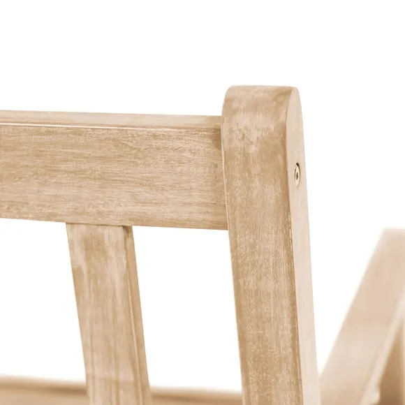 Cambridge 2 Seater Acacia Wood Bench 4
