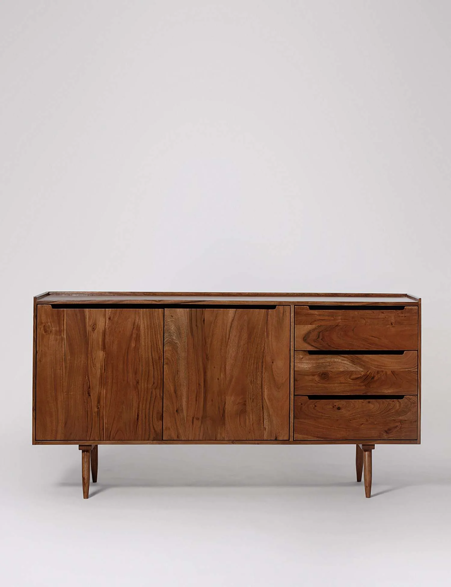 Swoon Southwark Acacia Wood 3 Drawer Sideboard Brown
