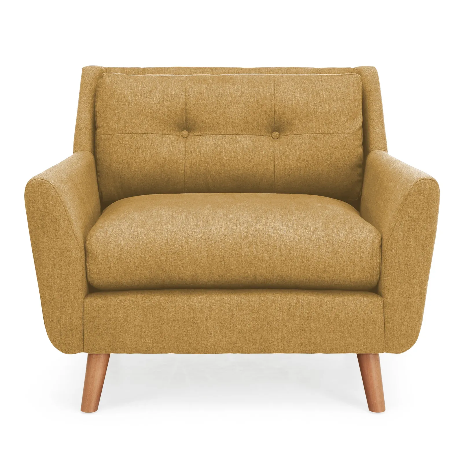 Halston Fabric Snuggle Chair Yellow