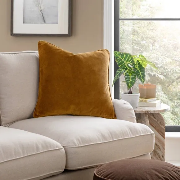 Clara Cotton Velvet Square Cushion 1