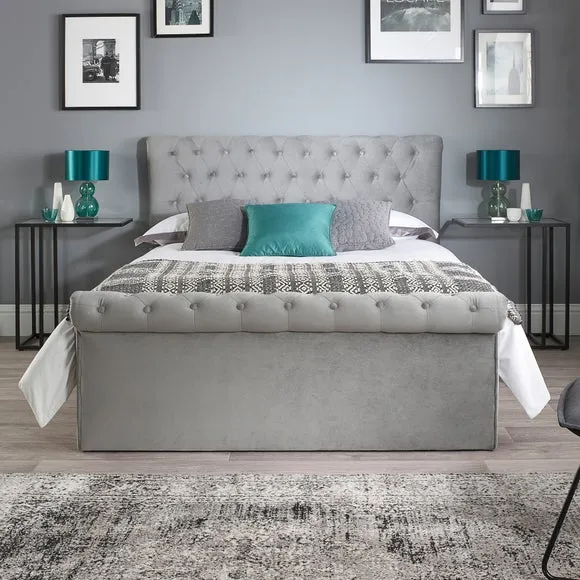 Chesterfield Ottoman Bed Frame, Velvet 3