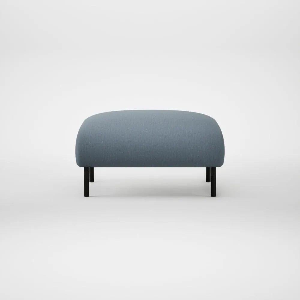 Heal's Alto Ottoman Smart Cotton Linen Celestial Black Feet 1
