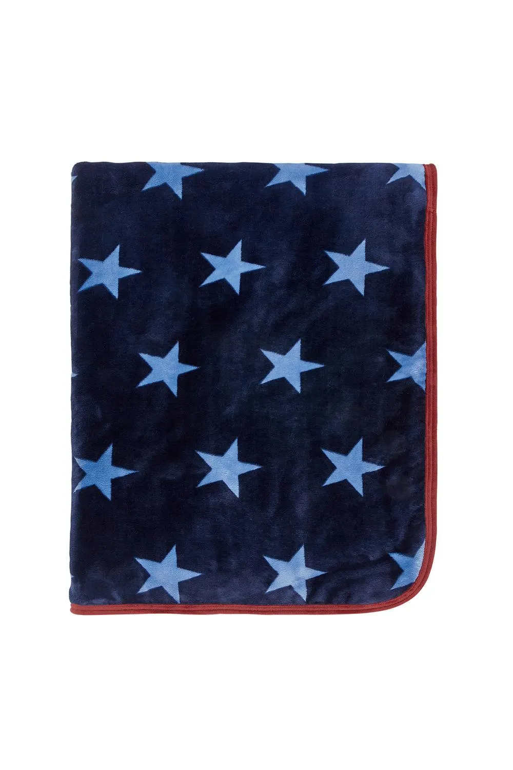 Helena Springfield 'Star' Fleece Throw in Blue