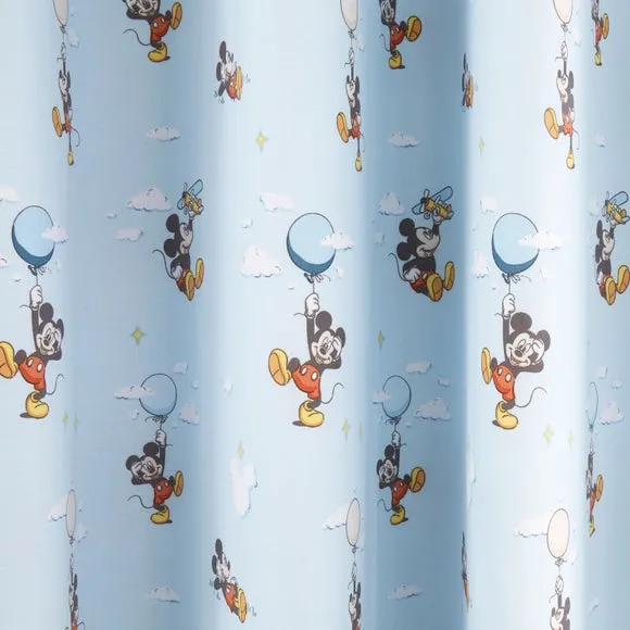 Disney Soft Skies Mickey Mouse Eyelet Curtains 3