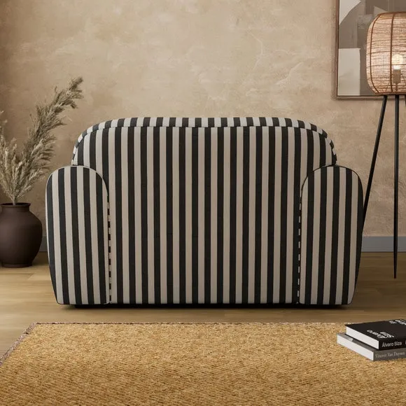Marlo Woven Mid Stripe Snuggle Chair 2