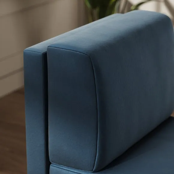 Mae Small Dining Bench, Matte Plush Velvet 3