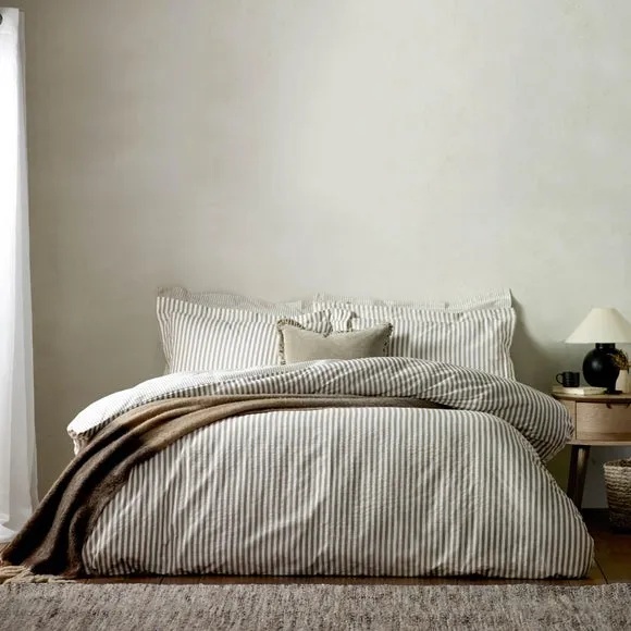 Yard Hebden Reversible 100% Cotton Duvet Cover & Pillowcase Set 1
