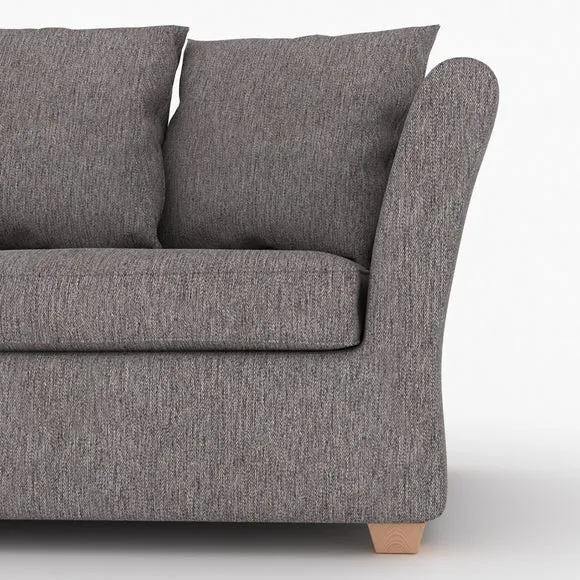 Emmett Woven Fabric 2 Seater Double Sofa Bed 4
