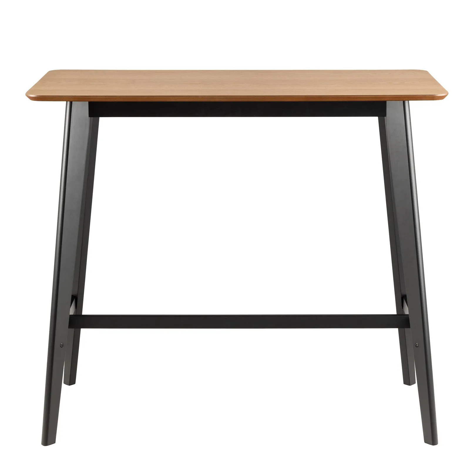 Furniture To Go Roxby Bar Table in Oak & Black in Brown 2