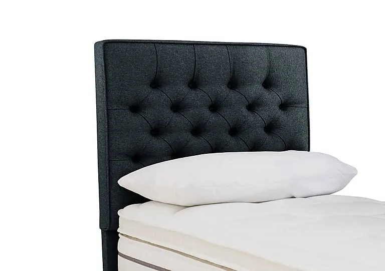 Bourbon Floor Standing Headboard - Single - Weave Noir
