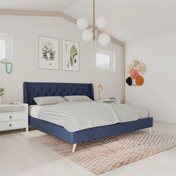 Novogratz Her Majesty Bed, Linen 2