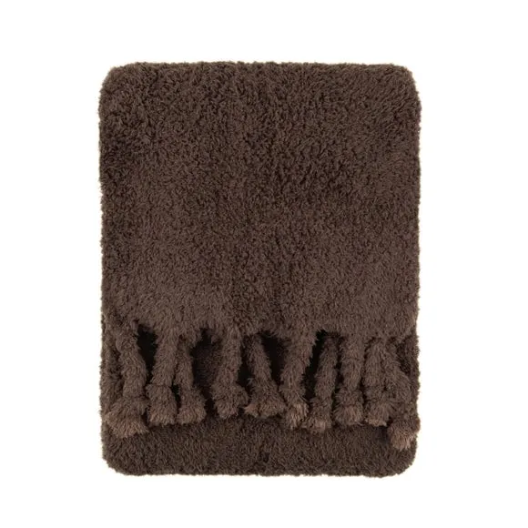 Furn. Harlan Borg Sherpa Throw Blanket 140cm x 180cm 3
